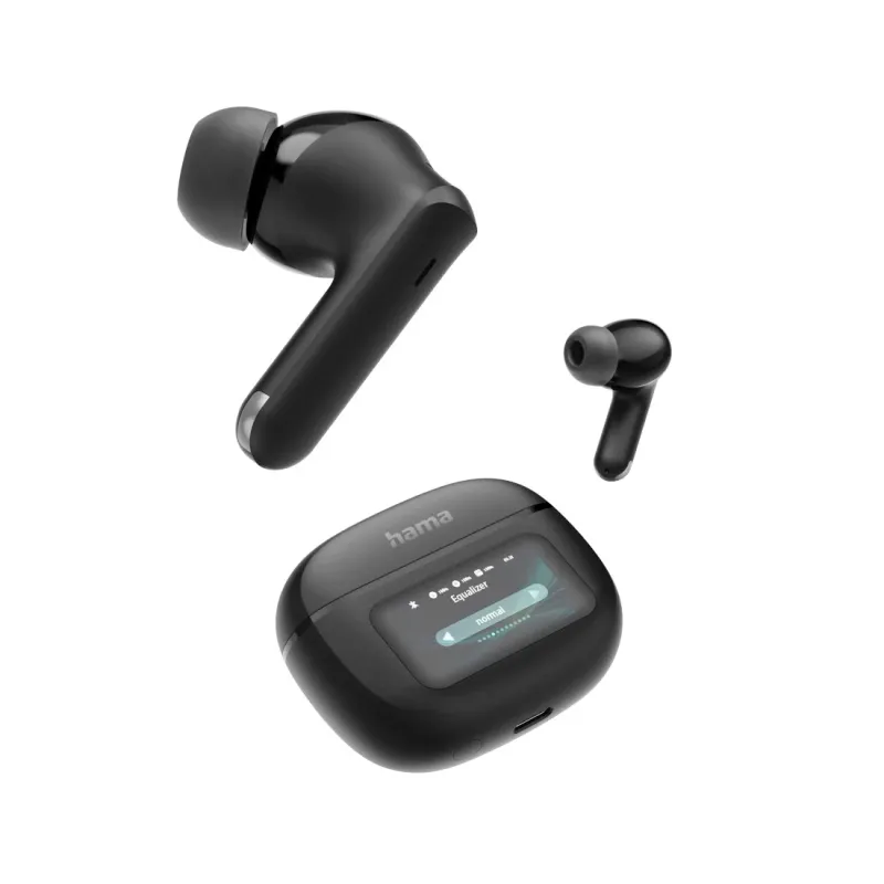 Hama Hama "Bluetooth®-Kopfhörer ""Spirit Touch"", TWS, ANC, mit Display, In-Ear, Schwarz (00221820)" – Produktbild 4 von 7