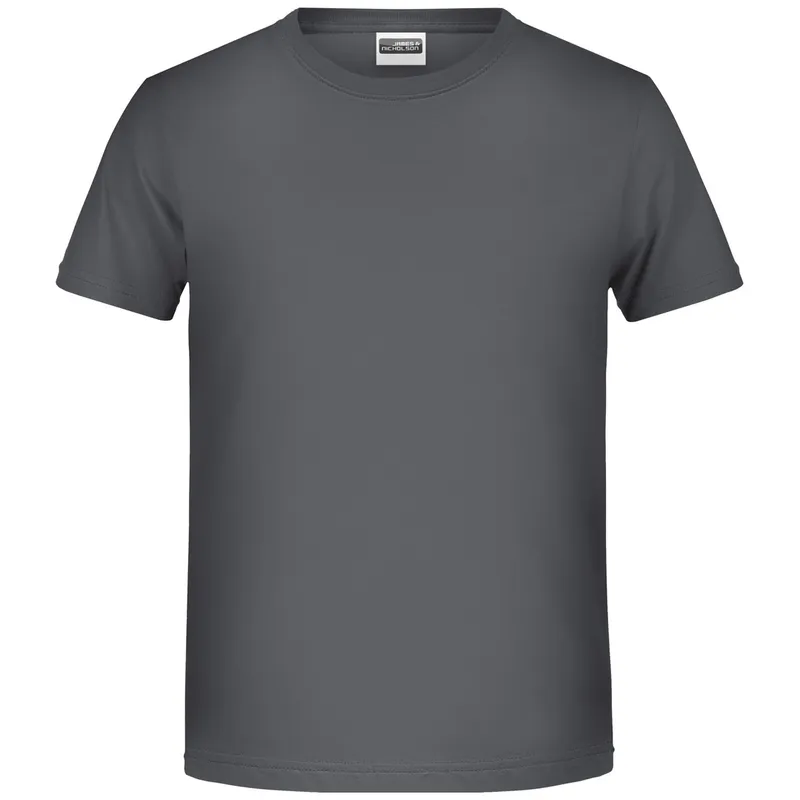 James & Nicholson James & Nicholson T-Shirt für Jungen in klassischer Form 8008B Gr. M-122/128 graphite – Produktbild 1 von 1
