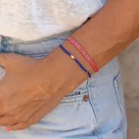 juni juni Perlenarmbänder pink - blau / einzeln oder im Set – Produktbild 1 von 1