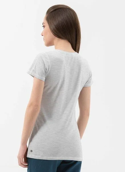 ORGANICATION ORGANICATION Garment Dyed T-Shirt aus Bio-Baumwolle mit Blumen-Print, Grey, – Produktbild 4 von 4