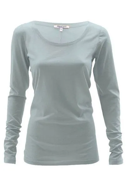Alma & Lovis Alma & Lovis Langarmshirt aus 100% Bio-Baumwoll-Jersey (kbA) | Pure Shirt, Mint, – Produktbild 1 von 2