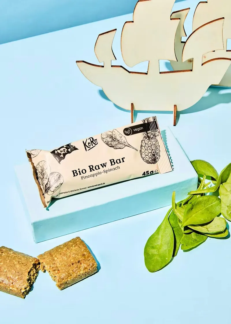 KoRo Bio Raw Bar Pineapple-Spinach 45 g – Produktbild 2 von 4