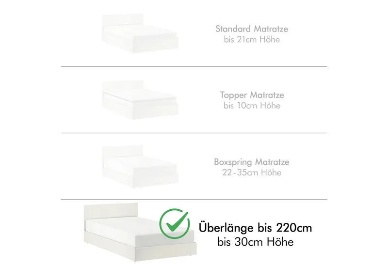 Jacobson Spannbettlaken BIO, Jersey Spannbetttuch, Bettlaken 160 g/m², 100% BIO-Baumwolle, Gummizug: rundum, Grau|silberfarben, – Produktbild 2 von 8