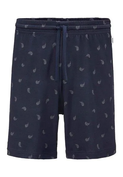hessnatur hessnatur Schlafshorts PURE COTTON aus reiner Bio-Baumwolle, Graphitblau, – Produktbild 2 von 4