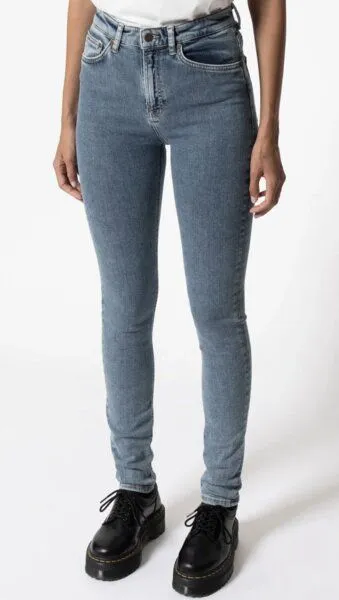 Nudie Jeans Nudie Jeans Jeans - Hightop Tilde - aus einem Baumwolle/Elasthan-Mix, Blue, – Produktbild 4 von 8