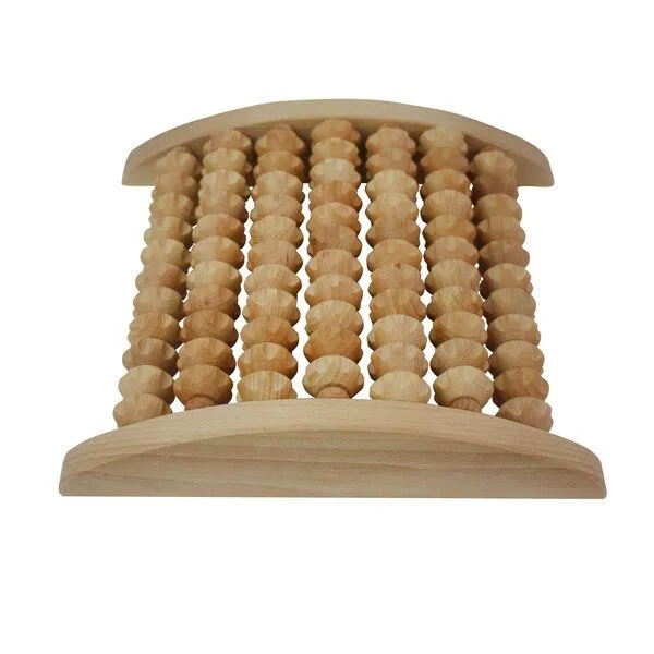 Mitienda Shop Mitienda Shop Fußmassagegerät aus Holz mit Rollen, symmetrisch – Produktbild 2 von 4