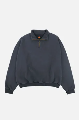 Trendsplant Trendsplant Herren vegan Pullover Mit Viertelreißverschluss Super Heavy Total Eclipse – Produktbild 1 von 1