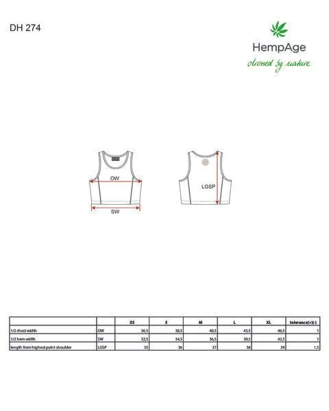HempAge Hempage Damen Yoga Top Hanf/Bio-Baumwolle, Navy(blau), – Produktbild 3 von 4