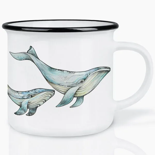 LIGARTI LIGARTI Keramiktasse – Blauwale – Produktbild 1 von 4