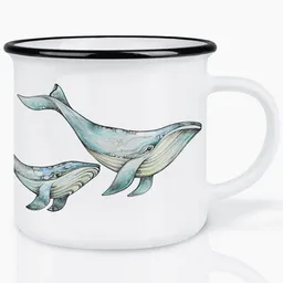 LIGARTI LIGARTI Keramiktasse – Blauwale – Produktbild 1 von 1