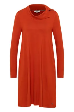 Tranquillo Lockeres EcoVero™-Kleid - rooibos / S – Produktbild 1 von 1
