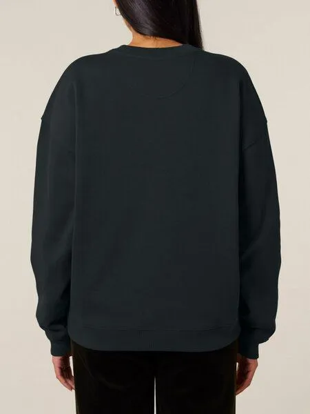 Human Family Human Family Bio Unisex oversize Sweatshirt - "Mountain Silhouette", Schwarz, – Produktbild 3 von 3
