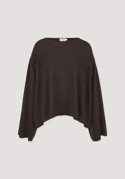 hessnatur hessnatur Strick Pullover Oversize aus Bio-Merinowolle mit Cashmere, Kakao braun, – Produktbild 4 von 4