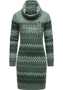 ragwear ragwear Sweatkleid Chlloe Zig Zag YOUMODO stylisches Langarm Minikleid mit ZigZag-Muster – Produktbild 1 von 1