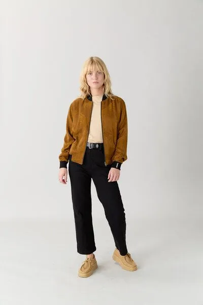 Yahmo Yahmo Cupro/Tencel Ruth Wendejacke, Sandalwood/black (braun), – Produktbild 2 von 4