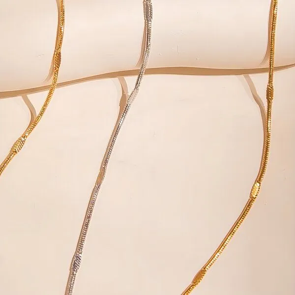ELEKTROPULLI ELEKTROPULLI Kette 1mm Längen: 45 cm / 55 cm / 65 cm, Gold, – Produktbild 4 von 8