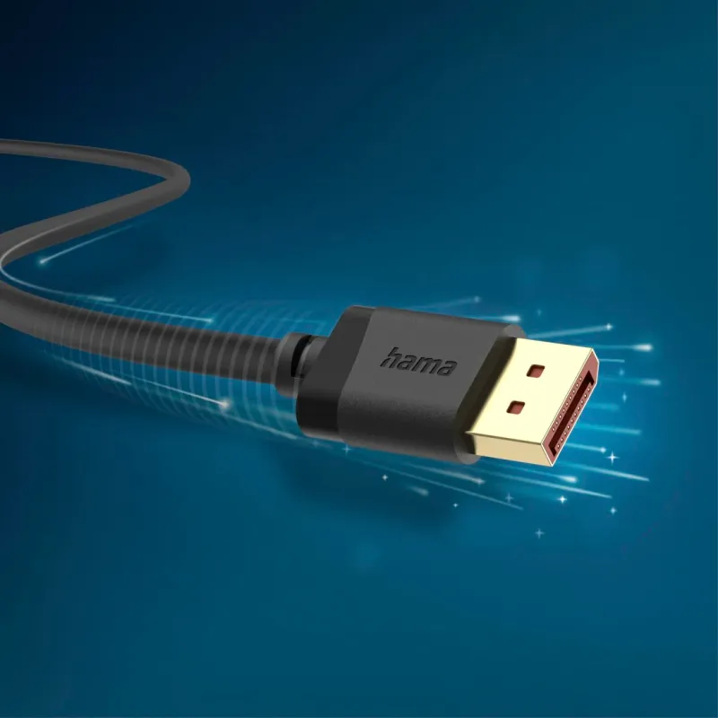 Hama Hama DisplayPort-Kabel, DP 2.1, Ultra-HD 8K, 40 Gbit/s, 2 m – Produktbild 4 von 5
