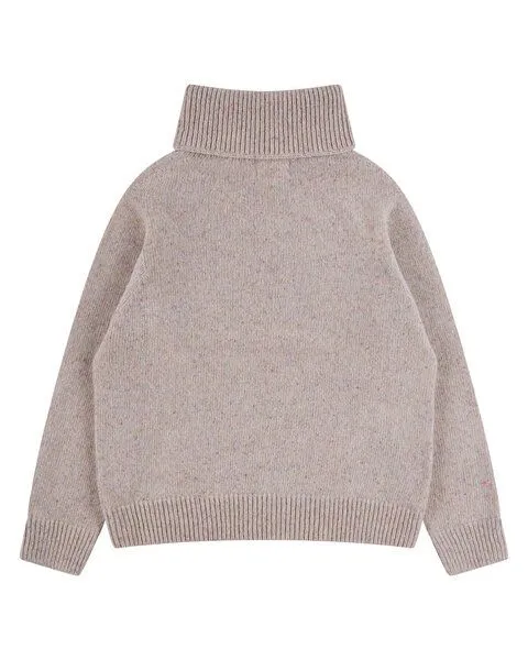 MATONA Matona Klassischer Rollkragenpullover für Kinder aus recycelter Wolle / Turtleneck Sweater, Konfetti, – Produktbild 4 von 4
