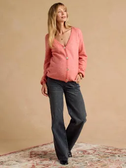 Envie De Fraise Strickjacke für Schwangerschaft & Stillzeit V-Ausschnitt Wolle-Mohair-Mix ENVIE DE FRAISE – Produktbild 1 von 1