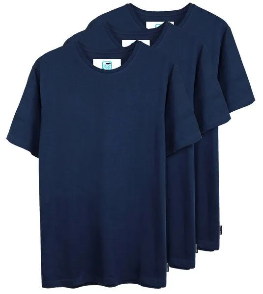 Gary Mash GARY MASH Herren Basic T-Shirts im 3er-Pack, Dunkelblau (blau), – Produktbild 1 von 4