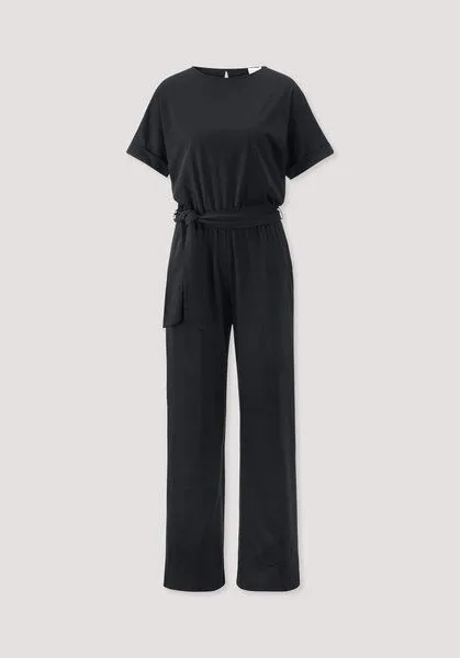 hessnatur hessnatur Jersey Jumpsuit Regular aus reiner Bio-Baumwolle, Schwarz, – Produktbild 4 von 4