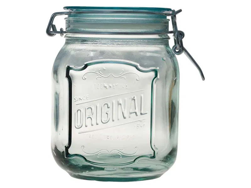 Vorratsglas 'Original' aus Recyclingglas, transparent, 1,1 l – Produktbild 1 von 1