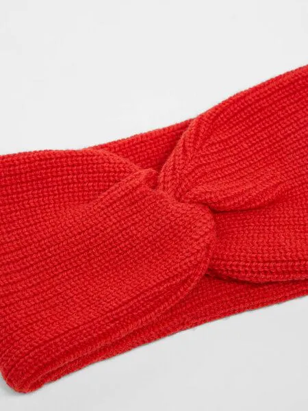 LANIUS LANIUS Stirnband aus Bio-Schurwolle und Bio-Baumwolle, Red alert, – Produktbild 2 von 2