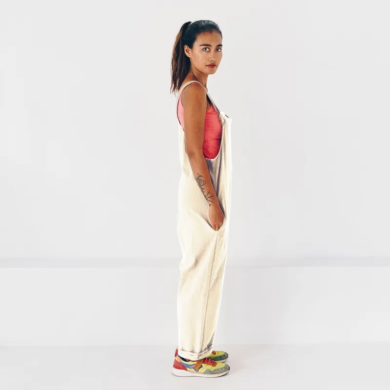The Driftwood Tales The Driftwood Tales Damen vegan Jumpsuit Beige, Beige, – Produktbild 1 von 2