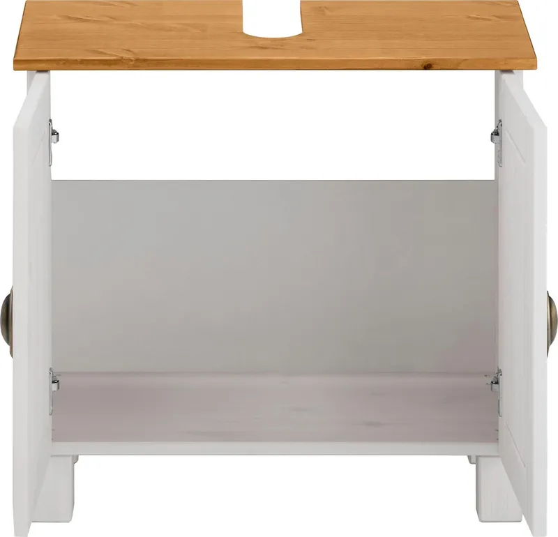 Home affaire Waschbeckenunterschrank Oslo Breite 60 cm, Weiß, – Produktbild 4 von 5