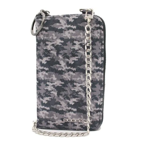 Seegarn Seegarn-Täschle / 2in1 Handy-Tasche und Geldbeutel (MB11), K1 - kette silber, – Produktbild 1 von 5