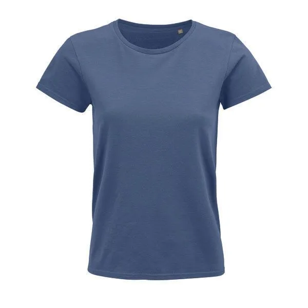 Sol's Sol's Damen T-Shirt Kurzarm Rundhals aus Bio - Baumwolle, Denim, – Produktbild 1 von 3