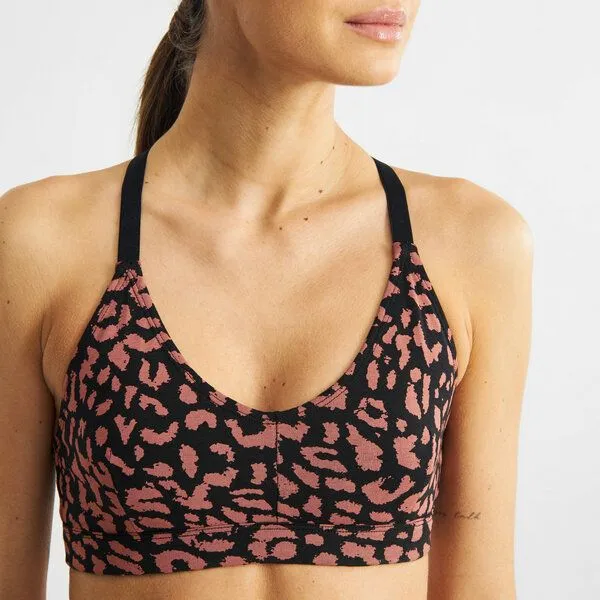 Dedicated DEDICATED Soft Bra Junsele, Leopard terracotta red, – Produktbild 1 von 4