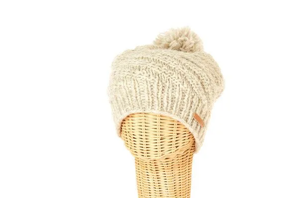short'n'pietz short'n'pietz Schurwollmütze mit Bommel, Petrol, – Produktbild 3 von 3