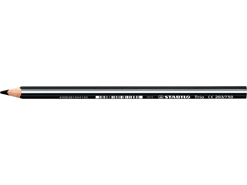 Stabilo Stabilo Buntstift 'Trio' dick, Schwarz, – Produktbild 1 von 1