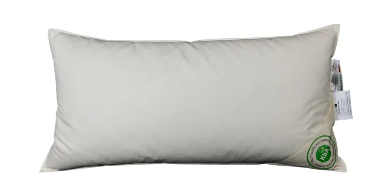 Vitaschlaf Gänsedaunenkopfkissen Vitaschlaf® Daunenkissen 100% Gänsedaune, Füllung: 100% Gänsedaunen, Bezug: Bio-Baumwolle, Seitenschläfer, Bauchschläfer, Rückenschläfer, OEKO-TEX Standard 100, OEKO-TEX SteP, Nomite-Siegel – Produktbild 2 von 4