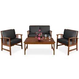 Casaria® Casaria® Garten-Sitzgruppe Atlas 4-tlg Akazienholz FSC®-zertifiziert – Produktbild 1 von 1