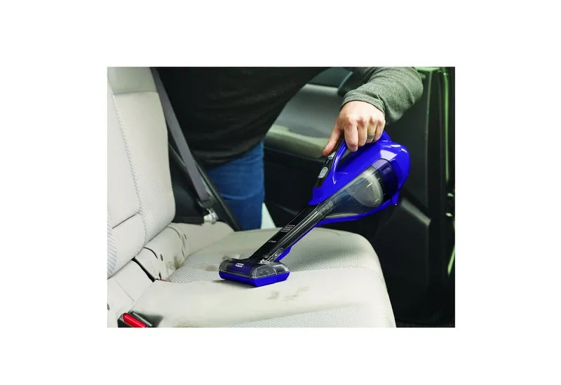 BLACK+DECKER BLACK+DECKER Akku-Stielstaubsauger DVA325JP07, Blau|lila, – Produktbild 2 von 5