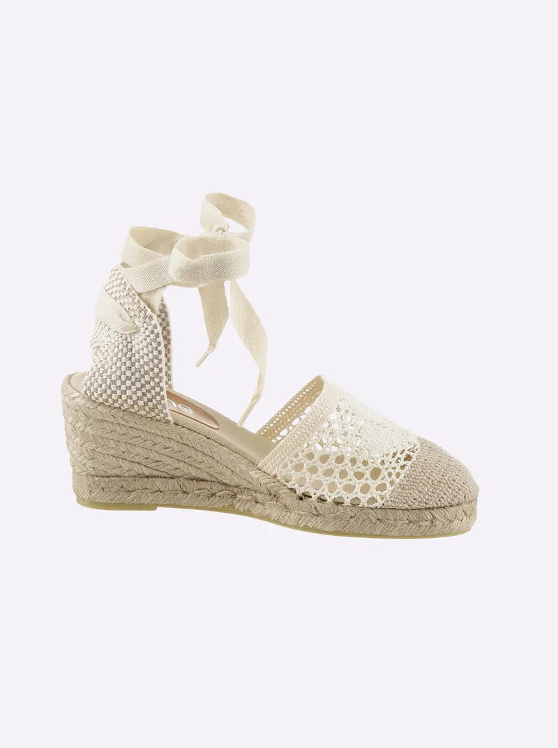 heine Keilsandalette, Ecru, – Produktbild 2 von 3