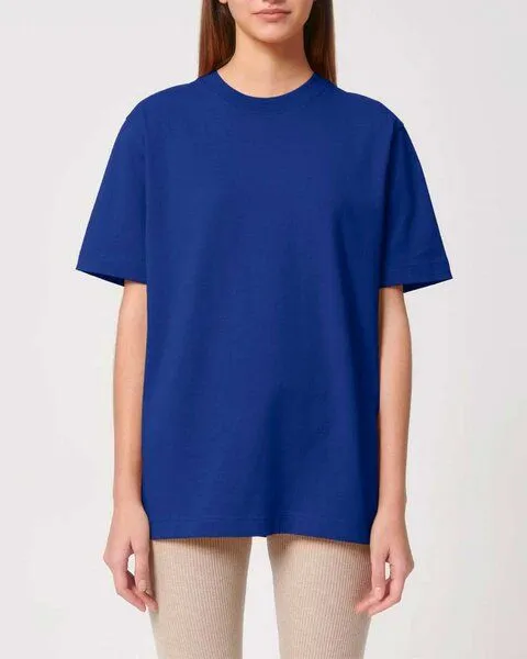 YTWOO YTWOO Sehr dickes Unisex T-Shirt | 240 g/qm | Top Premium Bio-Baumwolle, Blau, – Produktbild 3 von 3
