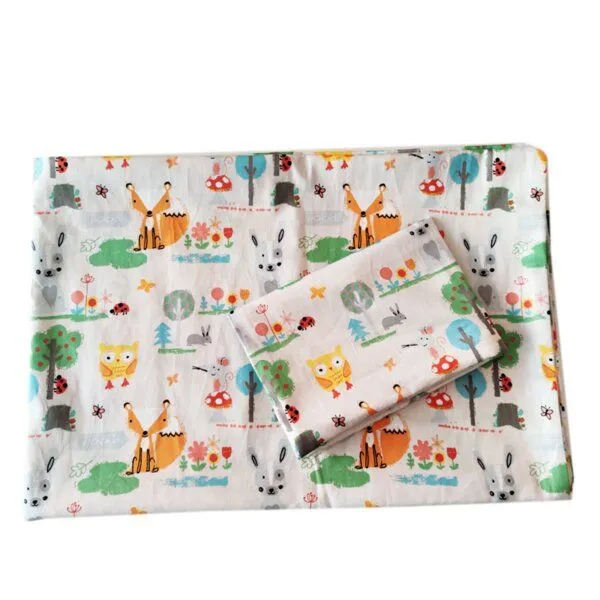 Villa Jade Villa Jade Bettwäsche-Set für Babys/Kleinkinder, 2-teilig, 100% Bio-Baumwolle (kbA), Gartentiere, – Produktbild 1 von 2