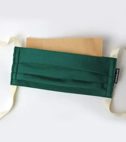 Gary Mash Gary Mash Mund- und Nasen-Maske Eco Canvas, doppellagig, Grün, – Produktbild 2 von 4
