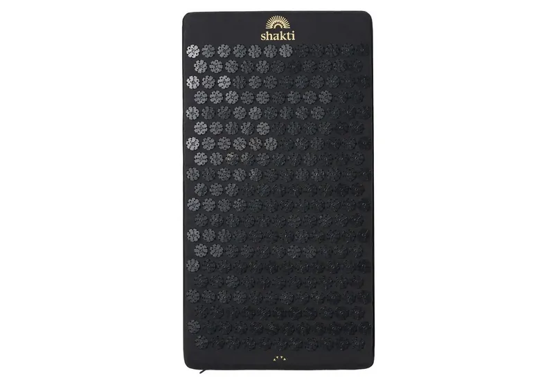 Shakti Mat Akupressurmatte Entspannung durch Akupressur - Faire Produktion, Bio-Baumwolle (Mit Matte), Ethische Handarbeit, GOTS-zertifizierte Bio-Baumwolle, Schwarz, – Produktbild 1 von 5
