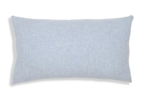 Kayori Kayori Nitra - Kissenbezug 30x50 - 20% Kaschmir / 80% Wolle, Azure, – Produktbild 1 von 1