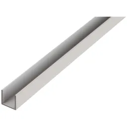 Alberts ALBERTS BA-Profil, U-Form, Alu natur, LxBxHxS 1000 x 8 x 8 x 1 mm – Produktbild 1 von 1