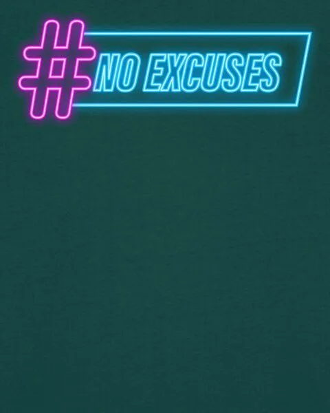 watapparel watapparel T-Shirt Unisex No Excuses, Glazed green, – Produktbild 3 von 3
