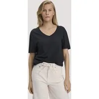 hessnatur hessnatur T-Shirt Oversize aus Leinen und Bio-Baumwolle, Schwarz, – Produktbild 2 von 5