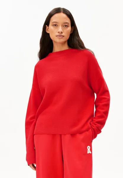 ARMEDANGELS ARMEDANGELS MERINAA Damen Pullover aus Bio-Baumwolle, Mars red, – Produktbild 1 von 4