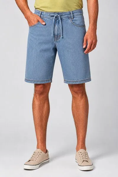 HempAge HempAge Herren Bermuda Denim Hanf/Biobaumwolle, Blue, – Produktbild 2 von 3