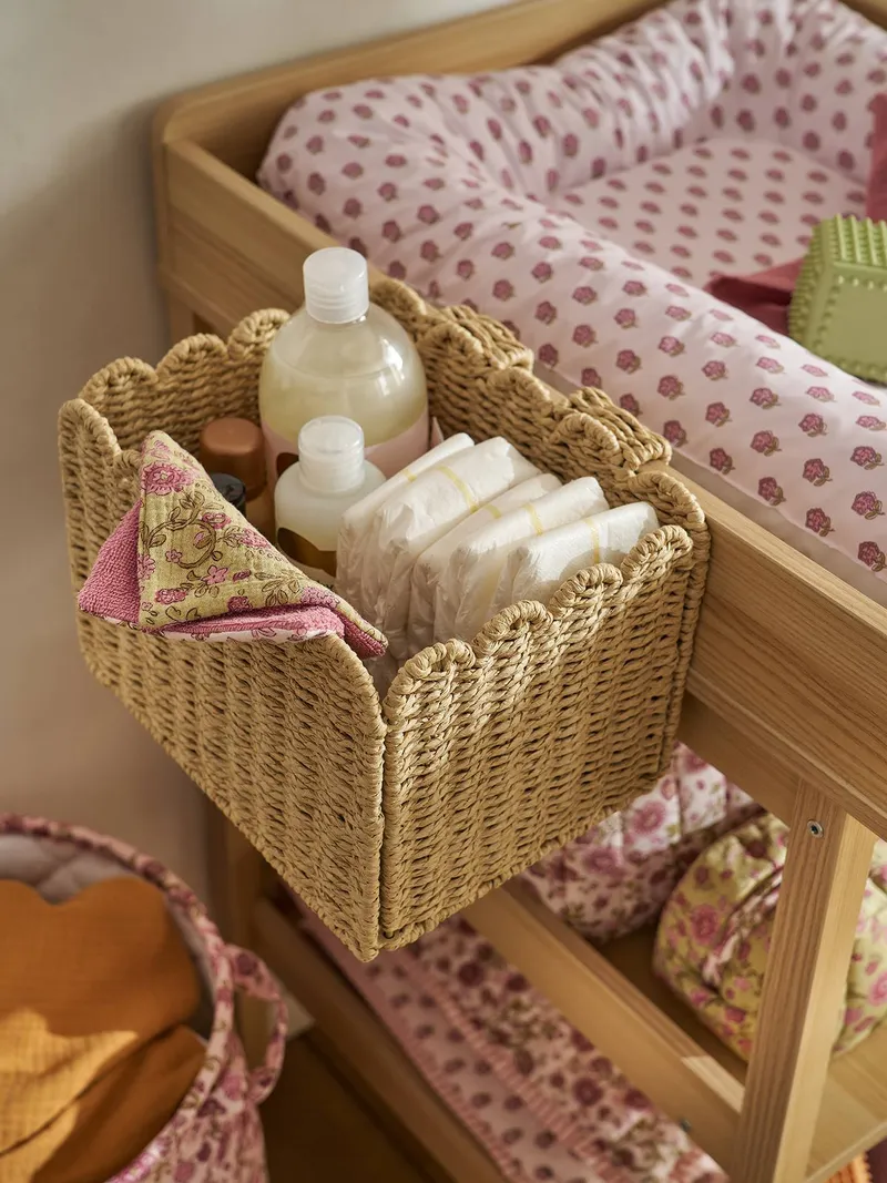 Vertbaudet Vertbaudet Aufbewahrungskorb FESTON für den Wickeltisch aus Papierkordel, Beige, – Produktbild 2 von 4