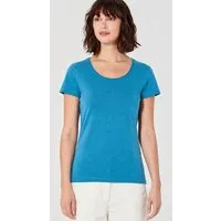 HempAge HempAge Damen T-Shirt mit Rollsaum Hanf/Bio-Baumwolle, Azure(blau), – Produktbild 1 von 1